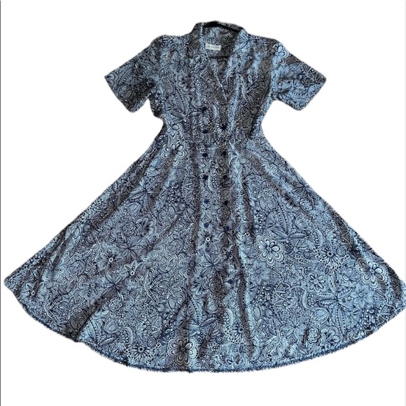 Vintage Paisley Print teachers dress from Liz Claiborne - Picture 1 of 9